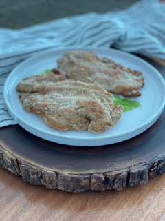 Una foto de Las milanesas sin gluten de Peti
