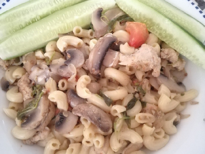Resep Chicken mushroom pasta for diet Kekinian