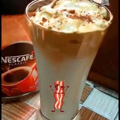 A picture of Dalgona coffee.