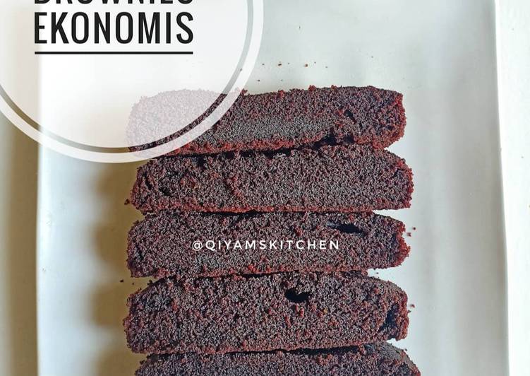 {Cara Membuat Brownies ekonomis yang Renyah