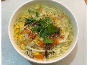 Hình của món Súp gà nấm.