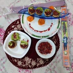 A picture of Bread Gulkand Canapes.