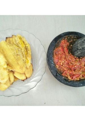 Foto resep Pisang Goreng Geprek Sambal