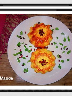 عکسی از دستور ته چین قالبی مرغ