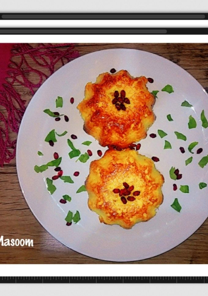 عکسی از دستور ته چین قالبی مرغ