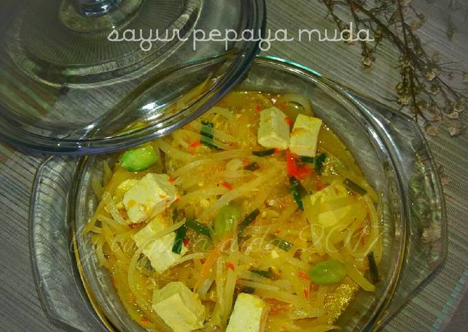 Resep Sayur Pepaya Muda Bumbu Kuning - Resep Sayur Buah ...