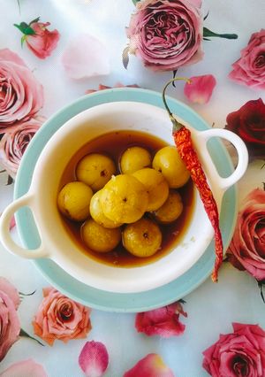 A picture of AMLA Murabba 😋 (winter special Gooseberry Murabba 😋 A sweet pickle).