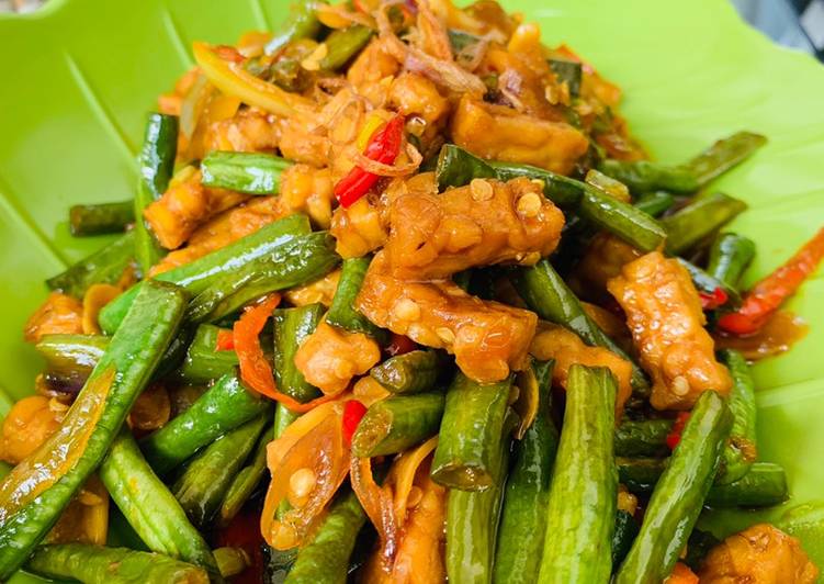 Resep Orek Tempe dan Kacang Panjang, Enak