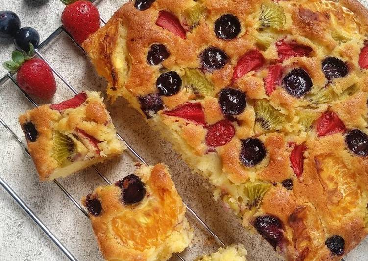 Cara Gampang Menyiapkan Fruit Pastry Cake Anti Gagal