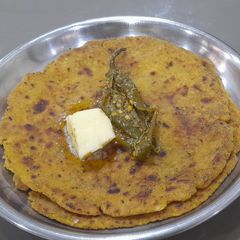 A picture of Gluten free Jowar Vegetable Paratha.
