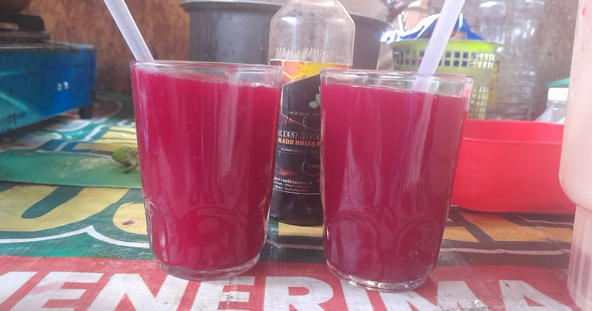 Jus buah bit dan guava