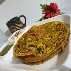 A picture of Paneer Bhurji Paratha.
