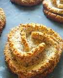 Galletas veganas de avena, coco y pasas