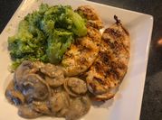 A picture of steamed chicken tenderloin