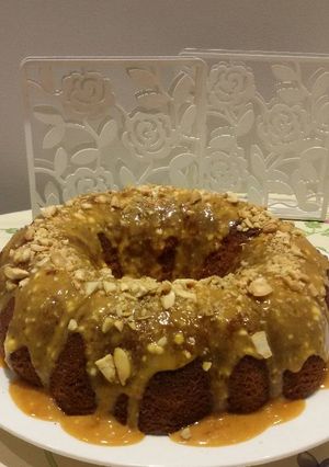 Foto resep Cake caramel almond