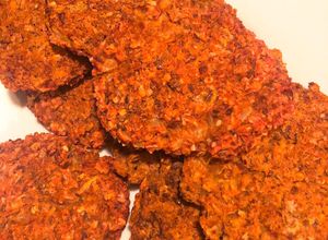 Una foto de Hamburguesas veganas de remolacha y porotos alubia
