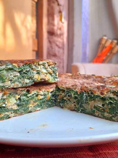 Una foto de Tortilla de acelga