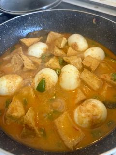 Foto resep Sayur tahu telur kuah santan kuning