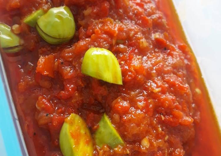 Sambel bajak asli enak(versi diet)