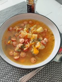 Frankfurti leves gyors főző edényben gluténmentesen recept fotója