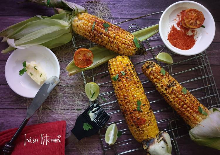 Simple Way to Prepare Homemade Grilled Corn Cob