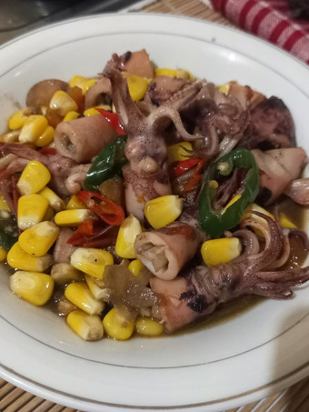 Cara Membuat Oseng Jagung Cumi Asin Gampang