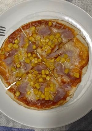 Foto principal de Pizza a la sartén con tortitas de trigo