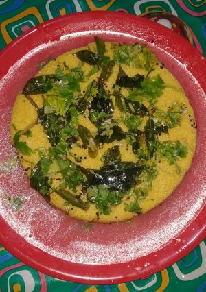 খমন ঢোকলা (khaman dhokla recipe in Bengali) রেসিপির প্রধান ছবি