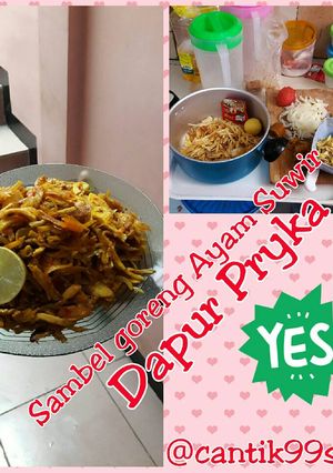 Foto resep Sambal goreng ayam suwir