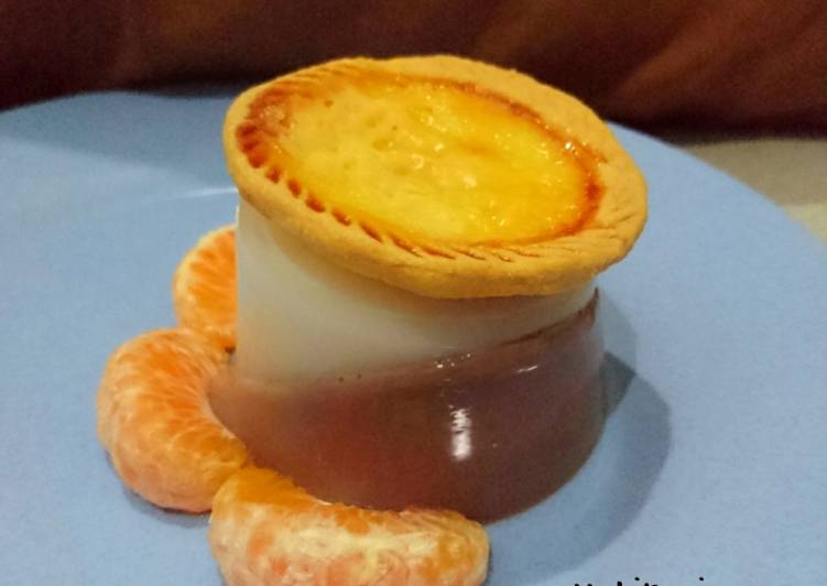 Snack MPASI, White Choco Pudding Tower