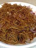 Mie goreng khas Hongkong (mi kwantung/mie telur kering)