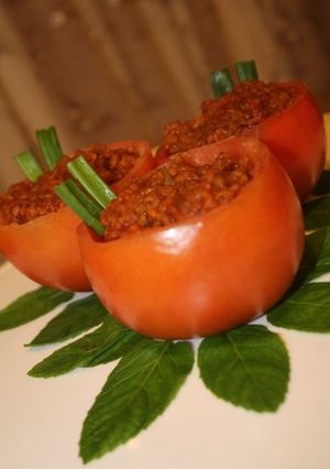 صورة لوصفة برغل ع بندورة
