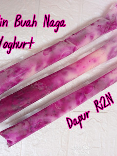 Foto resep Es Lilin Buah Naga with Yoghurt