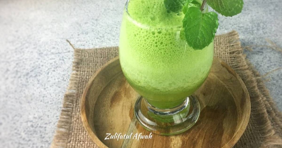 Resep Green Smoothies Bayam, Nanas, Daun Mint dan Timun oleh Zulifatul