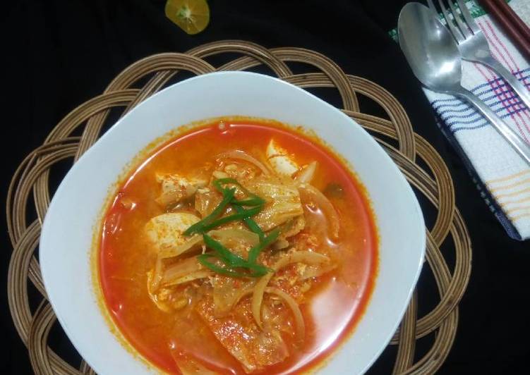Sundubu Jjigae 순두부 찌개, Sup Tahu Pedas ala Eonni 😆 #PR_asianfood