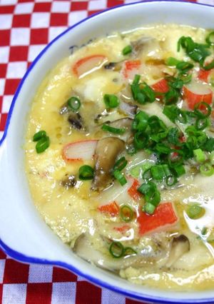 A picture of Ginger Miso Chawan-mushi (Steamed Egg Custard) in 10 Minutes.
