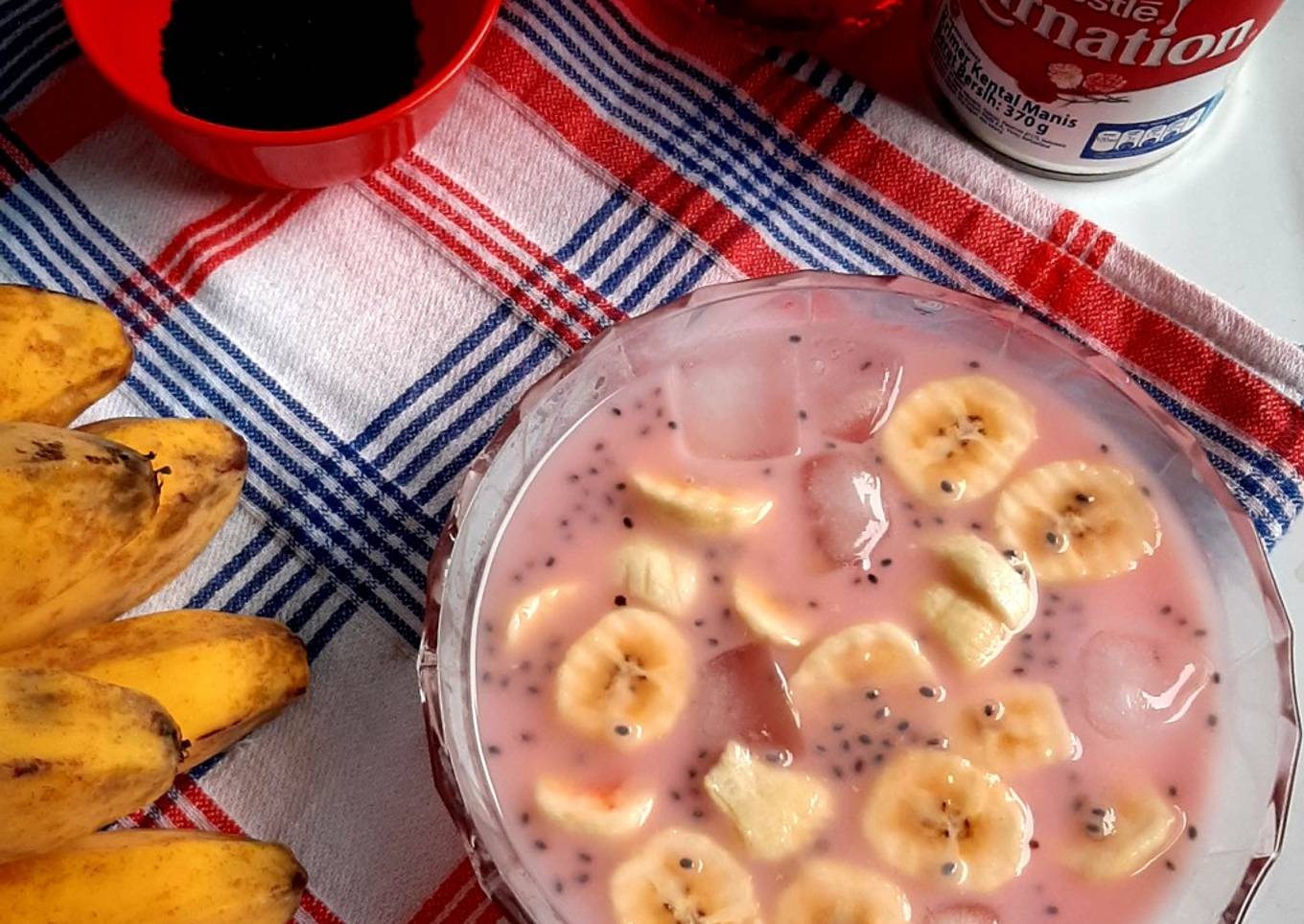 Es Pisang Kepok Selasih