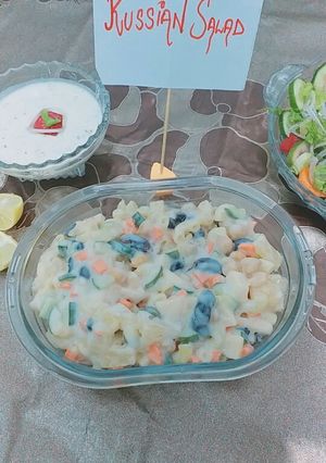 A picture of Russian Salad.