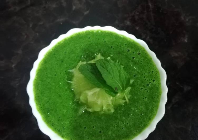 Recipe of Special Sour Mint chutney
