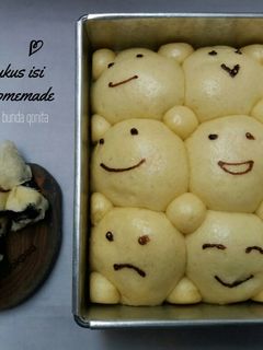 Foto resep Roti sobek kukus karakter isi selai coklat homemade