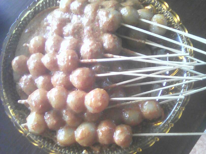 Resep Sate cilok bumbu seblak mantappp, Enak Banget