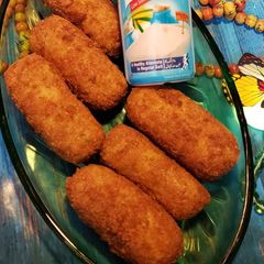 A picture of Budget friendly snack Chicken potatoes cutlets.