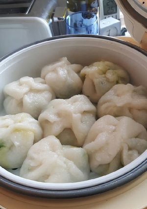 รูปของ กุยช่ายในหม้อหุงข้าว