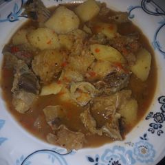 A picture of Stock fish pepper soup.