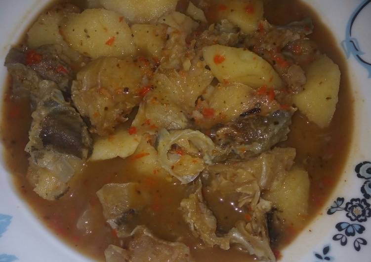 Stock fish pepper soup