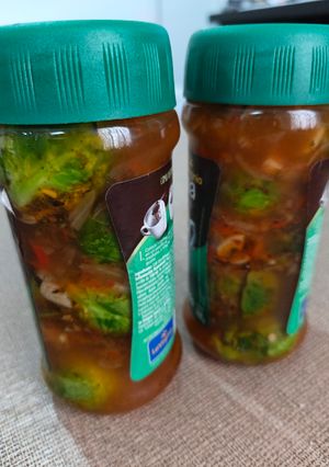 Una foto de Coles de Bruselas en escabeche