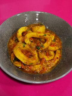 Una foto de Pota o potón al curry