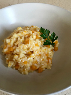 Una foto de Risotto de calabaza
