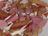La salchipapa básica pero rica 😋