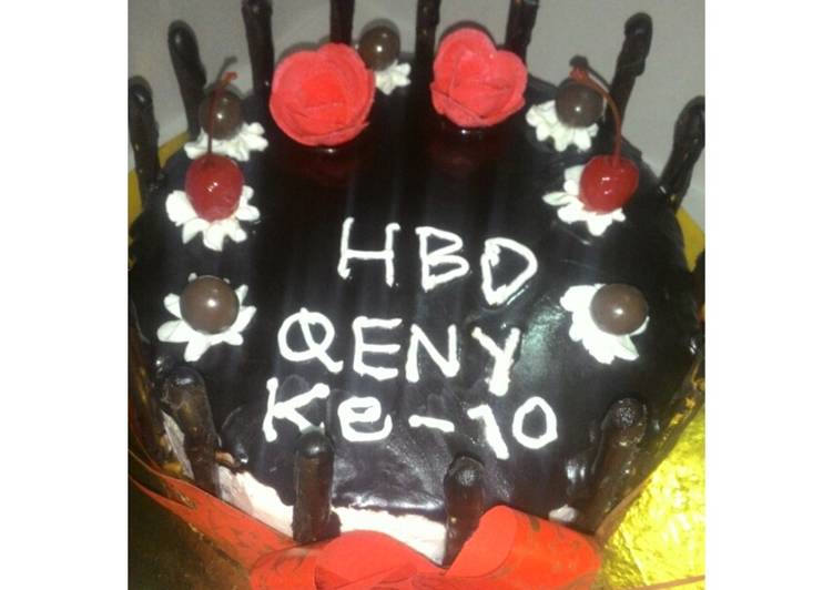 Kue ultah/tart Brownies